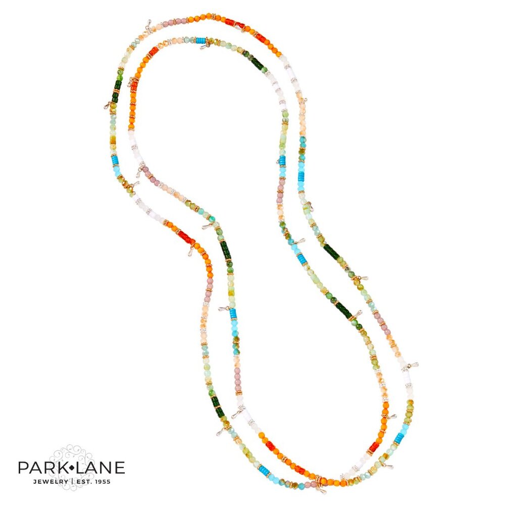 Park Lane Laguna Necklace/ Bracelet Wrap - Green, Orange
